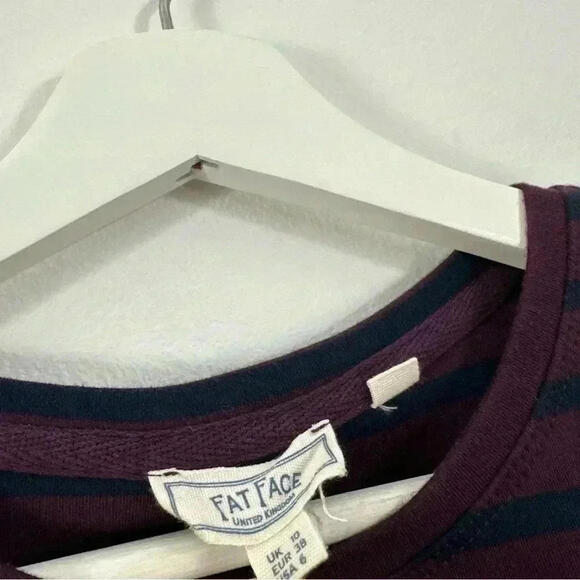 Fat Face Women’s Striped Long Sleeve Top Size 6 - Picture 3 of 5
